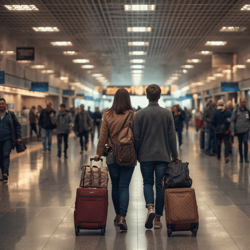 Engaged couple on a romantic getaway from Atlanta for the ultimate date night experience
