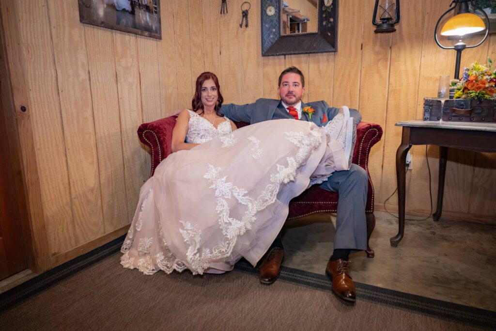 Wedding venue near Atlanta with lodging, cabins, on site accommodations, outdoor waterfall wedding venue