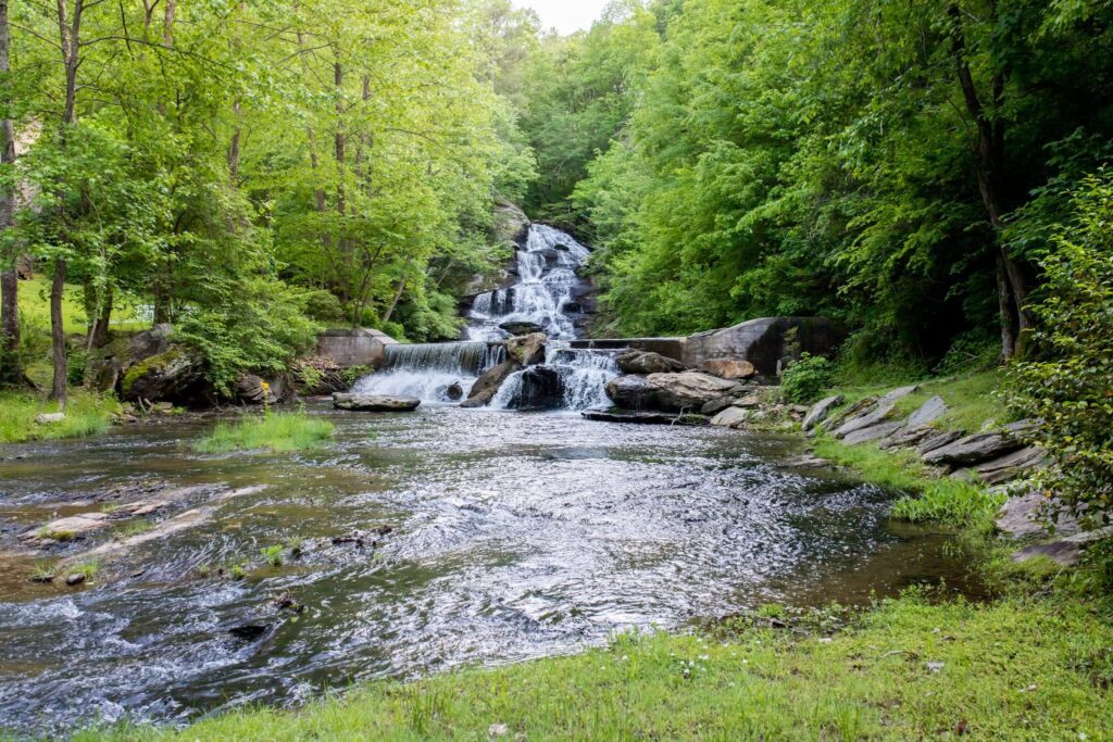 Where Can You See Waterfalls Near Atlanta? Cedartown Georgia has one of the most beautiful waterfalls in Georgia, Hightower Falls