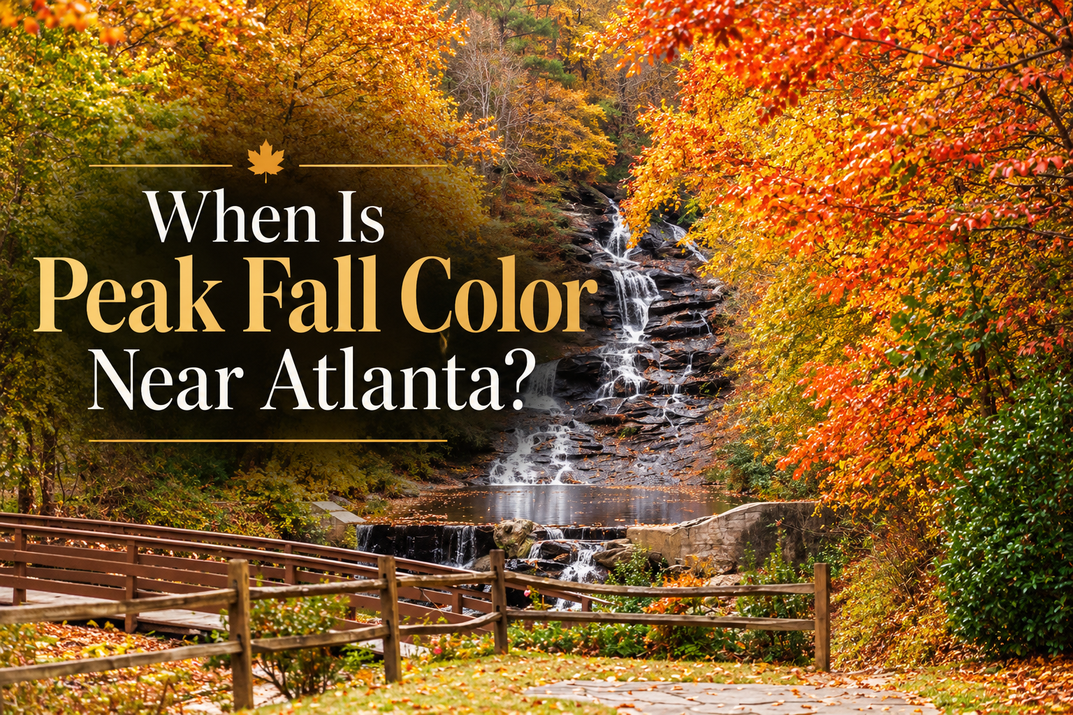 When Is Peak Fall Color Near Atlanta?