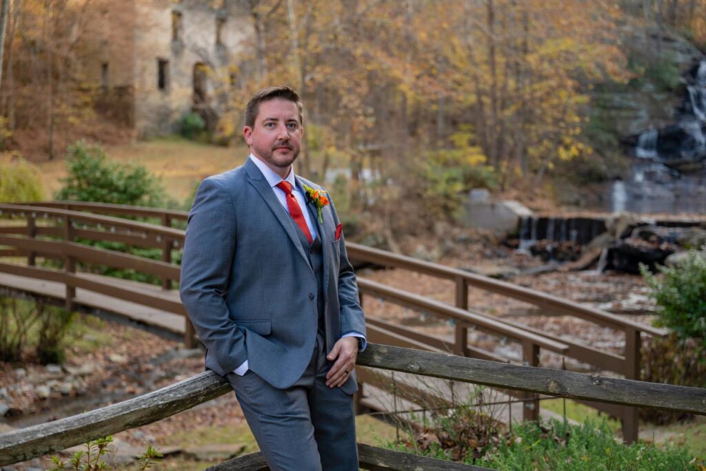 North Georgia wedding venue near Atlanta featuring a waterfall ceremony setting at Hightower Falls in Cedartown, Georgia.