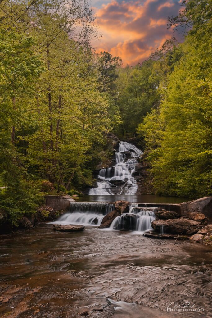 Wedding venue near Rome Georgia for out-of-town guests from Atlanta attending weddings at Hightower Falls